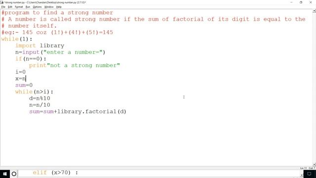 PYTHON PROGRAMME FOR STRONG NUMBER | THE DEVIL смотреть онлайн
