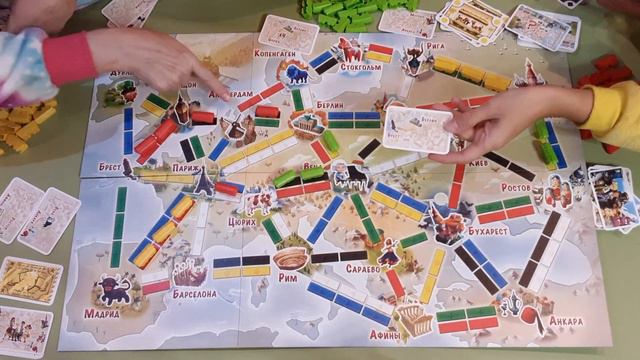 Большое путешествие или обзор игры Ticket to ride junior Европа смотреть онлайн