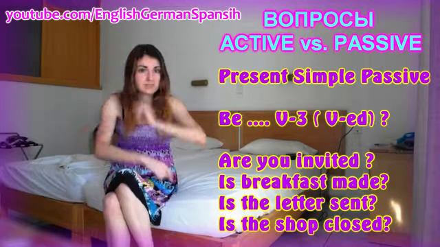 №70 АНГЛИЙСКИЙ ЯЗЫК PASSIVE VOICE vs ACTIVE VOICE ВОПРОСЫ в Активном и Пассивном Залоге смотреть онлайн