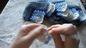 Плед 3D крючком. Часть 1 Бабушкин квадрат
