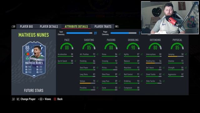WORTH THE GRIND? ? 88 FUTURE STARS MATHEUS NUNES REVIEW - FIFA 22 ULTIMATE TEAM смотреть онлайн