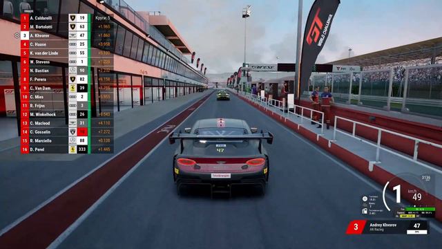 Прохождение карьеры. Часть 11. Misano Bentley гонка 2 | ACC смотреть онлайн
