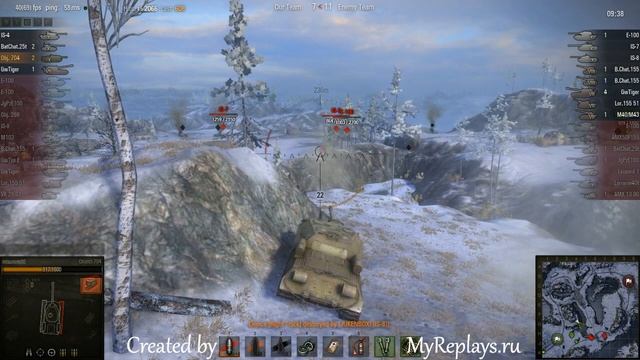WOT: Arctic Region - Object 704 - 5 frags смотреть онлайн