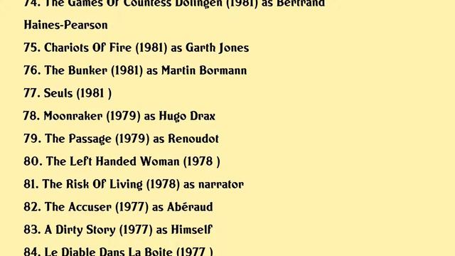 Michael Lonsdale Movies list Michael Lonsdale| Filmography of Michael Lonsdale смотреть онлайн