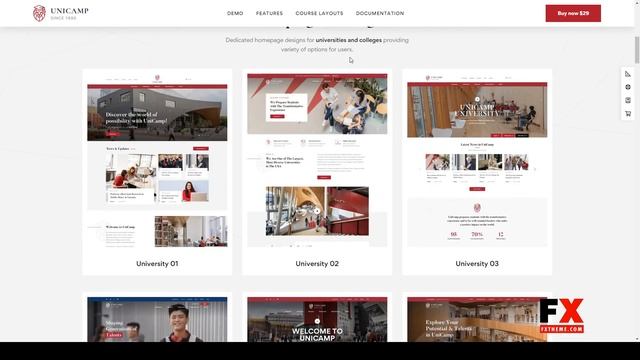 Unicamp - University and College WordPress Theme school elearning смотреть онлайн