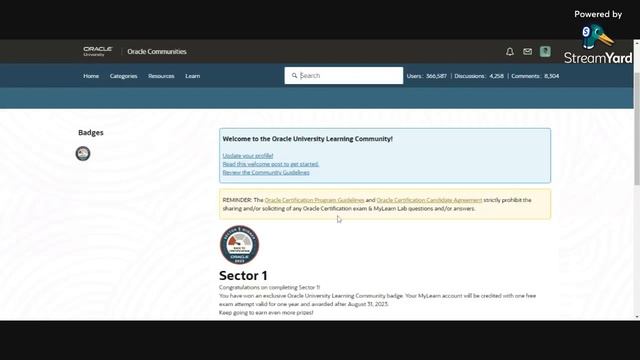 Come On Let's Celebrate My Oracle Cloud Race To Certification Sector 1 Badge смотреть онлайн