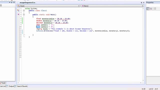 C# Tutorial | Introducing Literals | String & Character Literals | Chap-2 | Part-17 смотреть онлайн