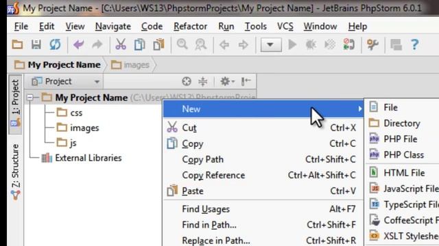 Creating a new PhpStorm Project смотреть онлайн