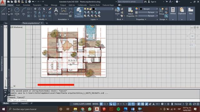 25-AUTOCAD-Planta arquitectónica-2 смотреть онлайн