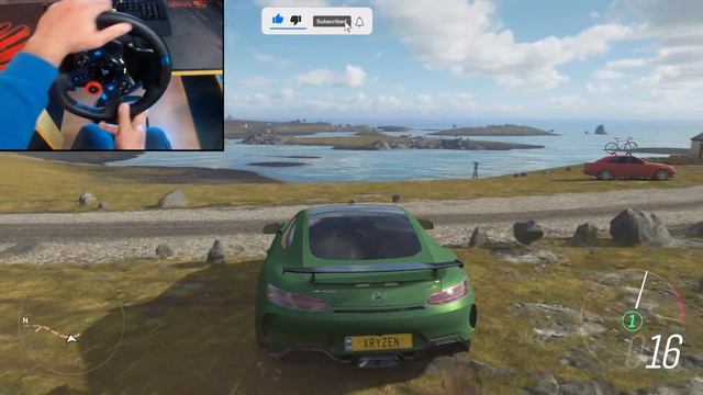 Mercedes-Amg GT R Preorder Car - ForzaHorizon 4 | Logitech g29 gameplay смотреть онлайн