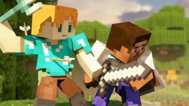 Микс песни майнкрафт Стив и Алекс /Вместе смотреть онлайн