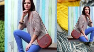 Узор крючком для летнего кардигана | Красивый ажурный и лёгкий узор крючком