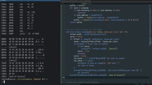 Output Binaries from My Assembler – Superscalar 8-Bit CPU #26 смотреть онлайн