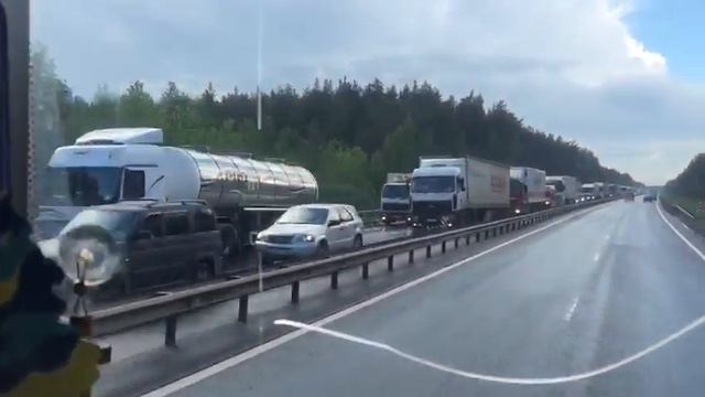Великий Новгород перекрытие федеральной трассы М10 смотреть онлайн