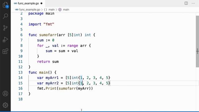 14 | Passing & Returning Array To & From a Function | Go Tutorial | Go Lang Programming смотреть онлайн