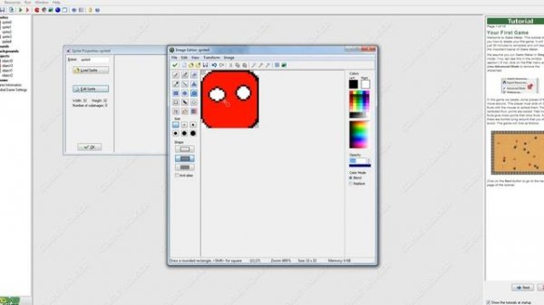 game maker #2 анимация персонажа