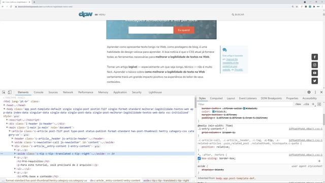 Como inspecionar elementos nas Chrome DevTools смотреть онлайн
