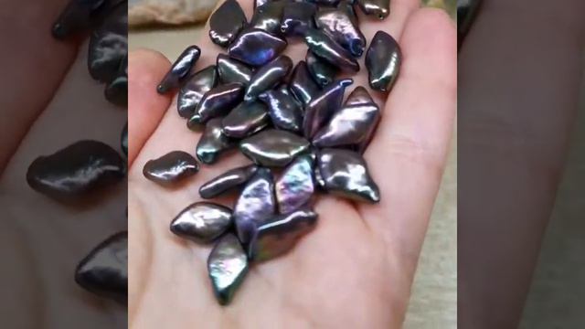 ЖЕМЧУГ НАТУРАЛЬНЫЙ ФАНТАЗИЙНЫЙ BLACK DIAMOND 14-18Х9-10 ММ смотреть онлайн