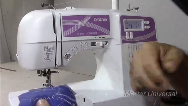 Brother JS-60 E. Заправка ниток, обзор по кнопкам и переключение. Видео №345. смотреть онлайн