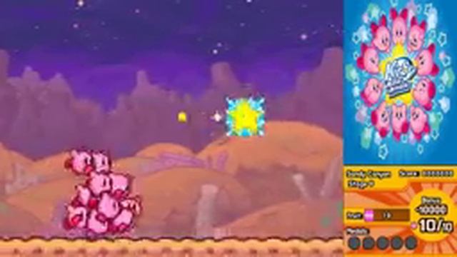 Kirby Mass Attack 100% Walkthrough Part 11 Sandy Canyon Stage 7 & 8 смотреть онлайн