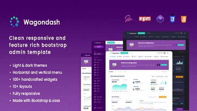 WagonDash Bootstrap Admin Template | Themeforest Website Templates and Themes смотреть онлайн