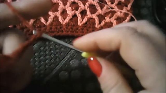 узор соты крючком смотреть онлайн