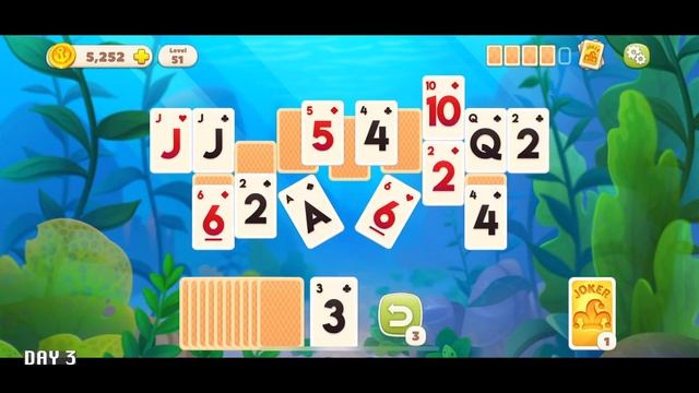 Undersea Solitaire Tripeaks Episode 4 (Levels 45~57) - Day 3, Game Play Walkthrough 5 смотреть онлайн