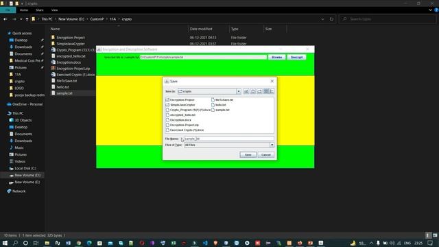 Text File Encryption Decryption Project in Java Netbeans смотреть онлайн