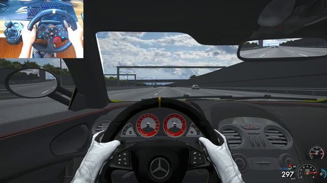 Assetto Corsa - Mercedes Benz McLaren SLR 722 4R Hometown Map - Logitech G29 + Shifter смотреть онлайн