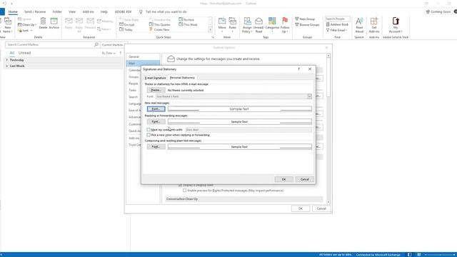 Setting Outlook Fonts смотреть онлайн