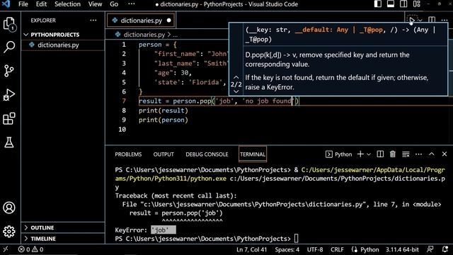 Remove elements from a dictionary in #Python | #learnpython #pythontutorial смотреть онлайн