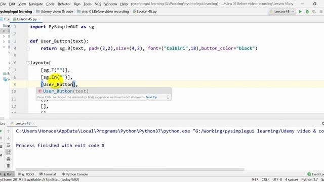 Python GUI with PySimpleGUI - easy learn 45 смотреть онлайн