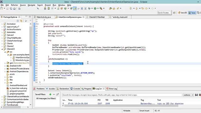 Android Socket - Java Server смотреть онлайн