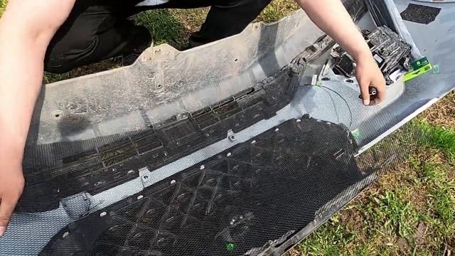 Chery Tiggo 7 Pro / Как снять передний бампер / Установка защитной сетки смотреть онлайн