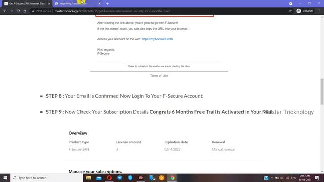 F-Secure Internet Security (LICENCE KEY) Free For 6 MONTHS - Limited Time | Master Tricknology смотреть онлайн