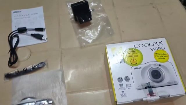 Unboxing of Nikon coolpix W150,water proof смотреть онлайн