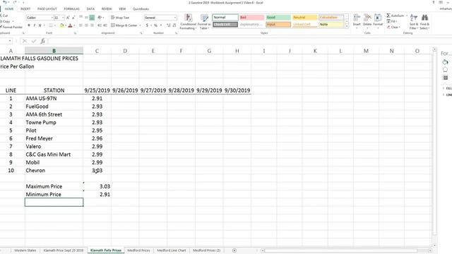 6 Gasoline Excel Workbook Video 6 смотреть онлайн