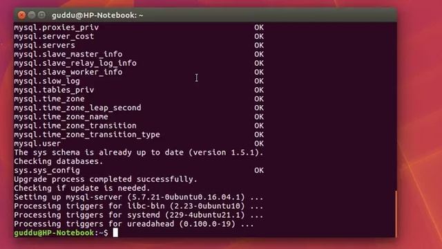 MY-SQL Database part 1 On Ubuntu смотреть онлайн
