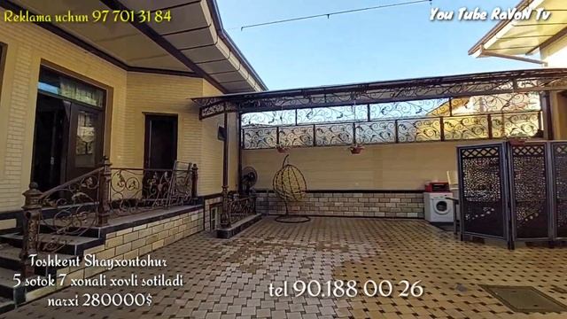 Продаётся Узбекская участка Ташкент Шайхантахурский в дол дороги 5 соток 7 комнатная цена 280000$ смотреть онлайн