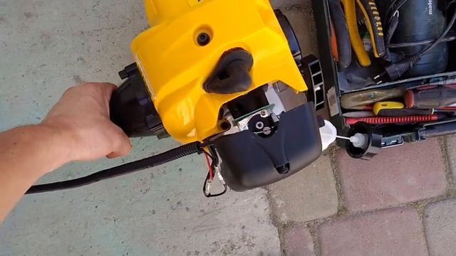 HUTER 2500S бензиновый триммер, газонокосилка смотреть онлайн