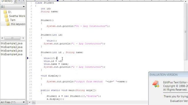 this keyword in java смотреть онлайн