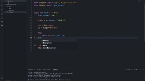 Aiogram Project Structure Unveiled: Building Powerful Telegram Bots in Python - Lesson 2
