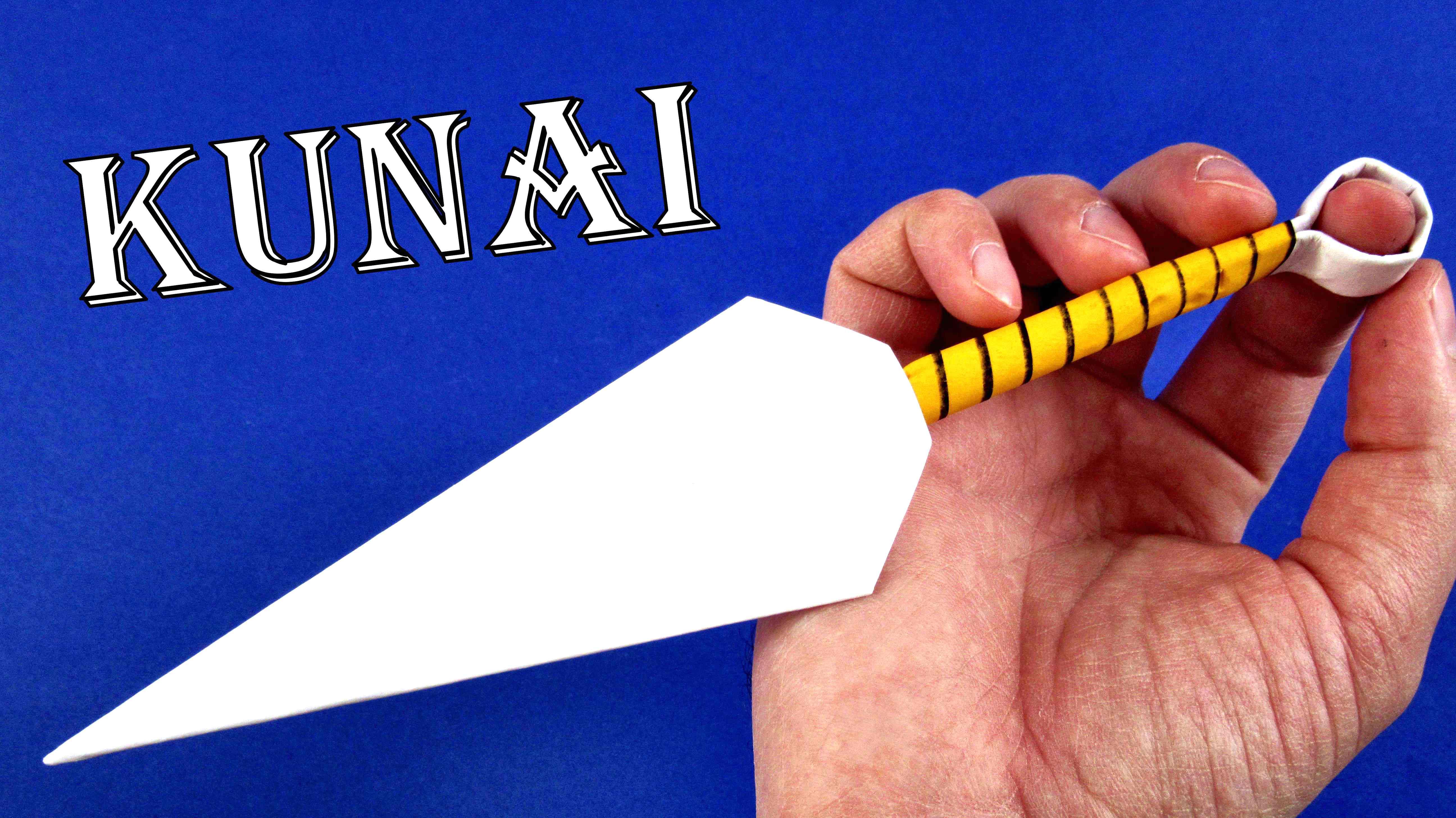 Как сделать кунай из бумаги А4. Оружие ниндзя из бумаги DIY смотреть онлайн