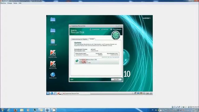 Kaspersky Rescue Disk 10 Verwenden