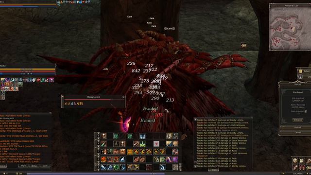 L2 Reborn X1 - Exping In Lair Of Antharas Warlord 72 & Swordsinger 73