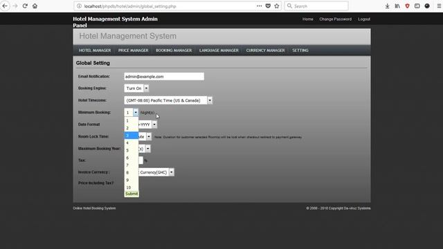 Hotel Booking System PHP MYSQL смотреть онлайн