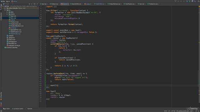 Vue.js 169 Global guards meta fields смотреть онлайн