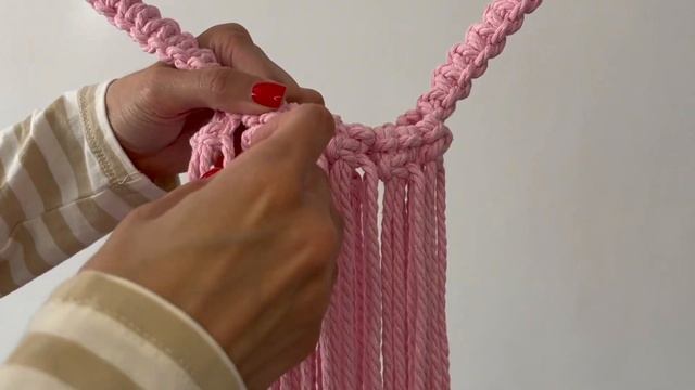DIY Tutorial * Macrame cross body bag * 花边包 * bolsa de macramé смотреть онлайн