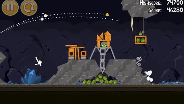 Angry Birds Classic v2.0.2 level 15-7 (Mine and Dine) смотреть онлайн
