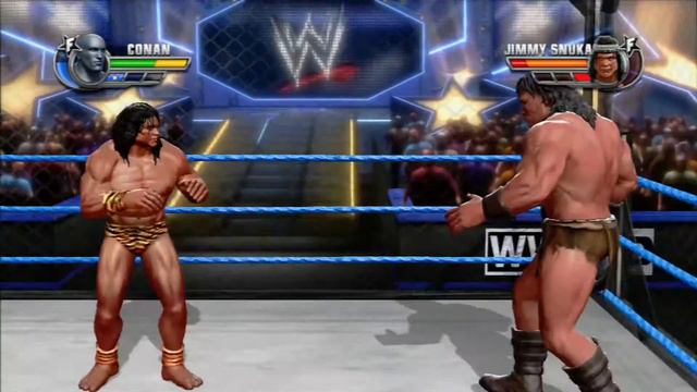 WWE All Stars !!! HD JIMMY SNUKA V s CONAN THE BARBARIAN Gameplay By powerbombx смотреть онлайн